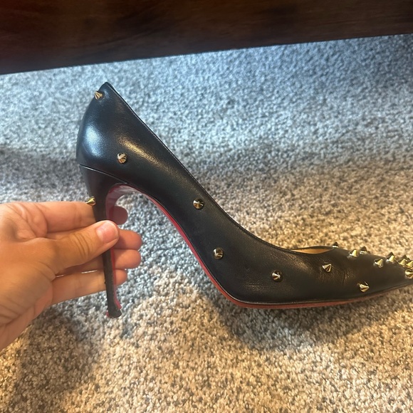 Gold Degraspike Christian Louboutin Spike heels - Picture 16 of 16